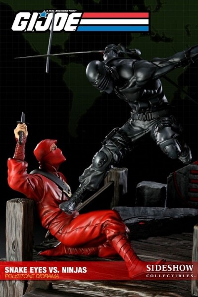 G.I Joe Polystone Diorama - Snake Eyes Vs Red Ninja
