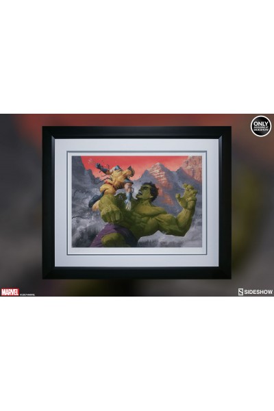 Hulk vs Wolverine First Appearance Variant (Framed Art Print)